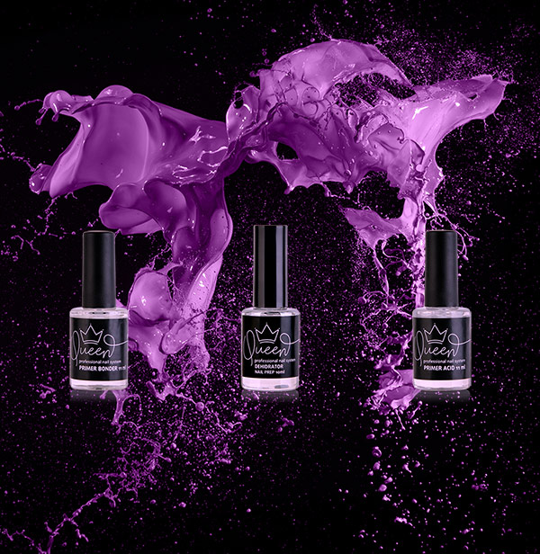Queen Professional Nail System - dehidrator, primer acid, primer bonder